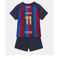 Barcelona Ferran Torres #11 Fotballklær Hjemmedraktsett Barn 2022-23 Kortermet (+ korte bukser)